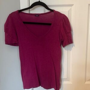 Splendid Fuchsia Short Sleeve Tee